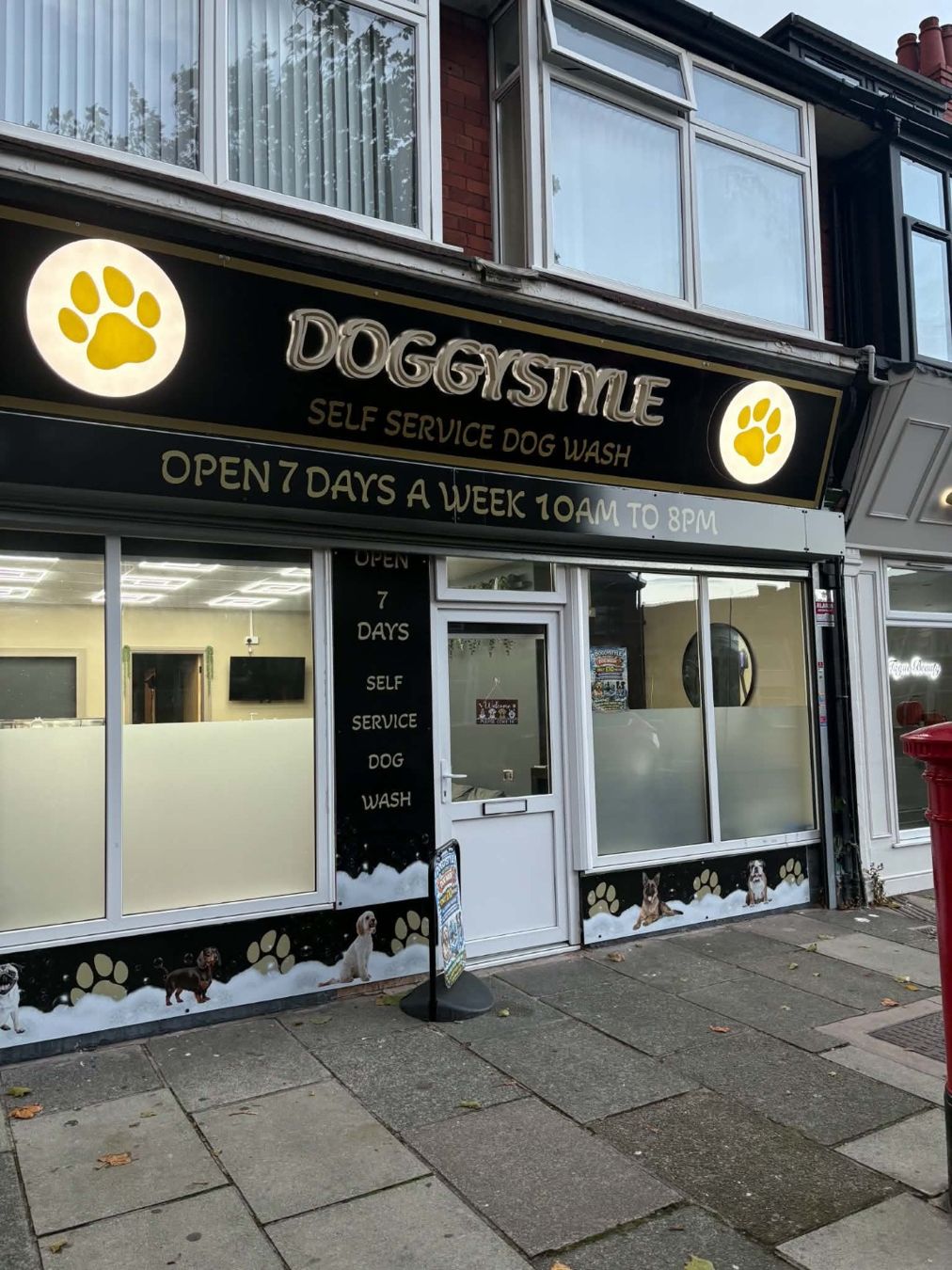 Real exterior photograph of Doggystyle Self Service Dog Wash in Liscard